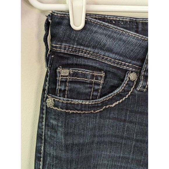 Silver Jeans Suki Surplus Mid Rise Dark Wash Bootcut Jeans - Size W28 / L30 - Picture 4 of 11